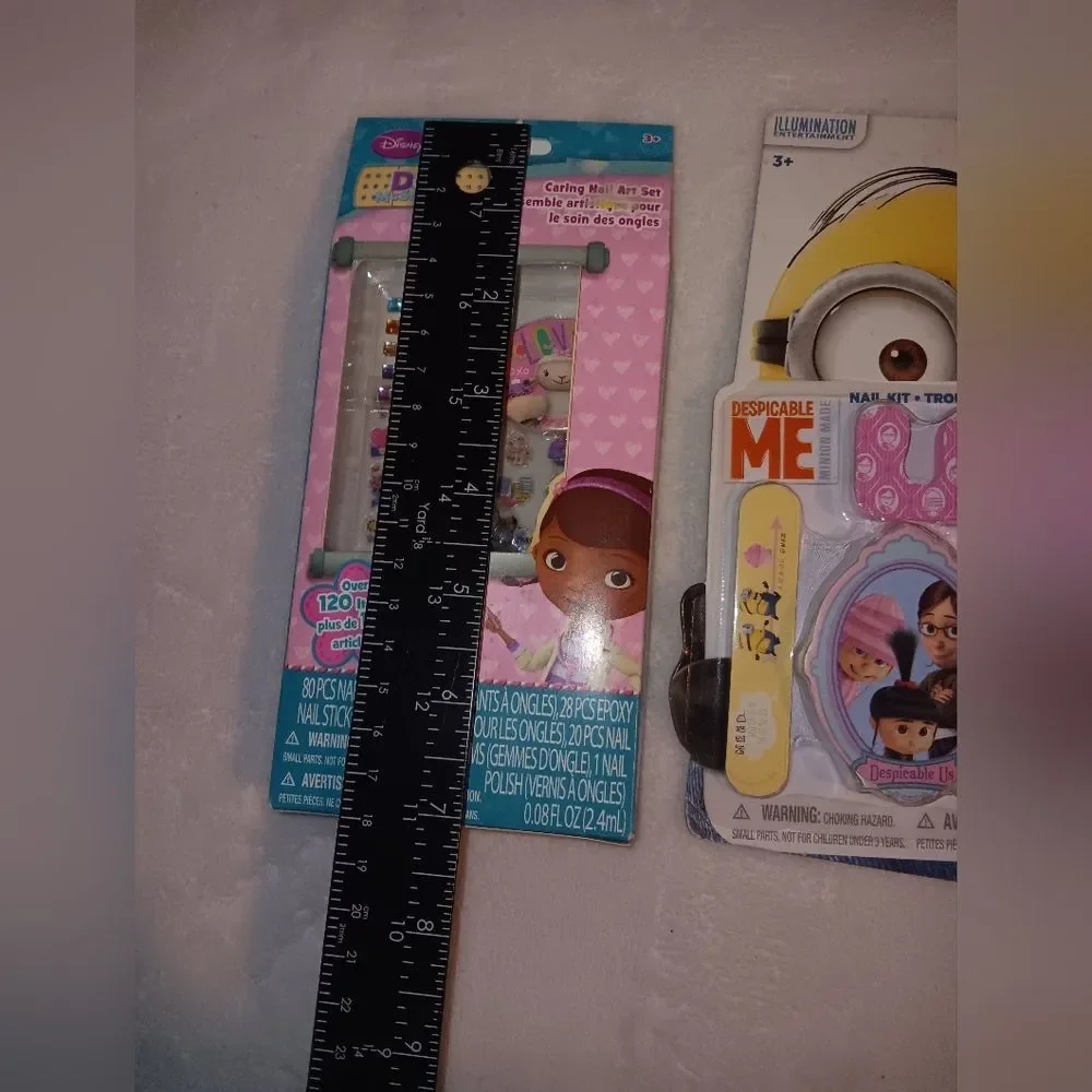 NWOT Disney and Despicable Me Nail Kits Lot of 2